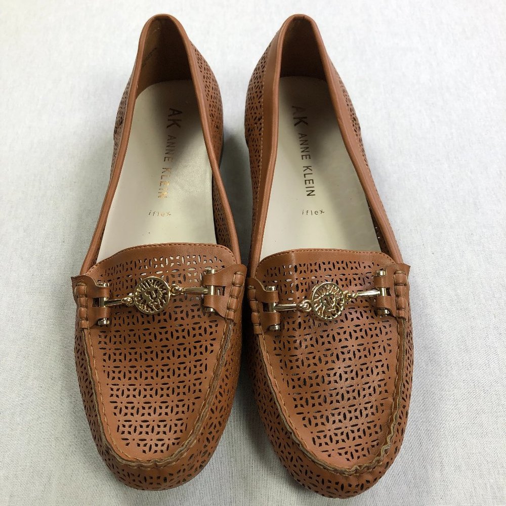 ANNE KLEIN white iflex Beige LOAFERS Shoes Size 11